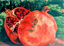 Halved pomegranate 2002